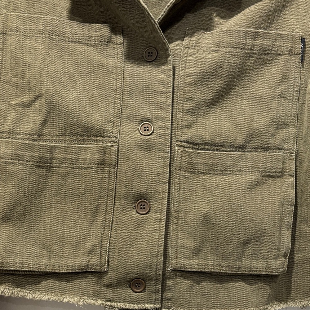 Olive Utility Jacket for Women - Picture 2 of 4
